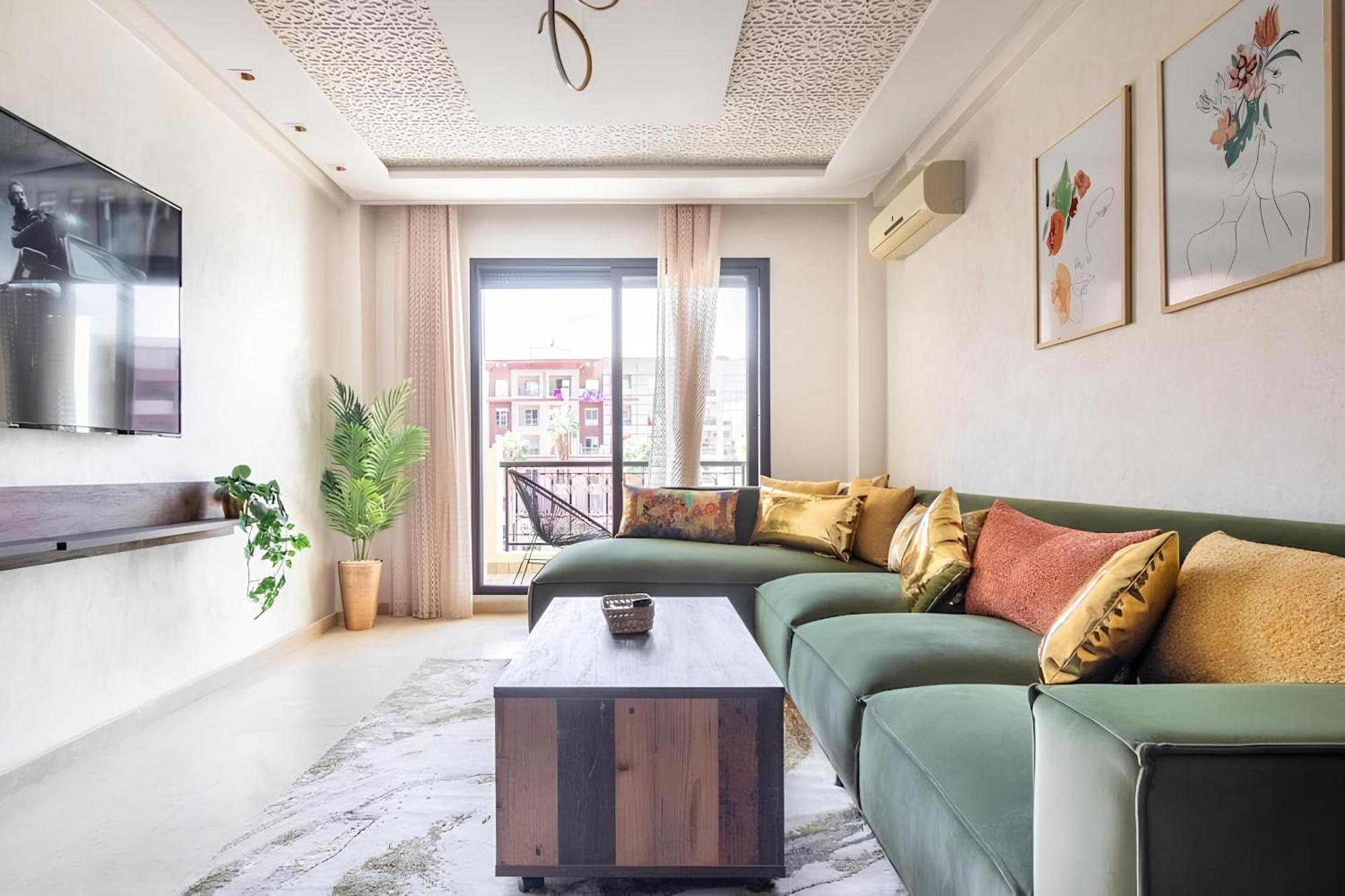 C-Appartement De Luxe Plein Centre De Gueliz Avec Piscine Parking Wifi Netflix Marrakesh Luaran gambar