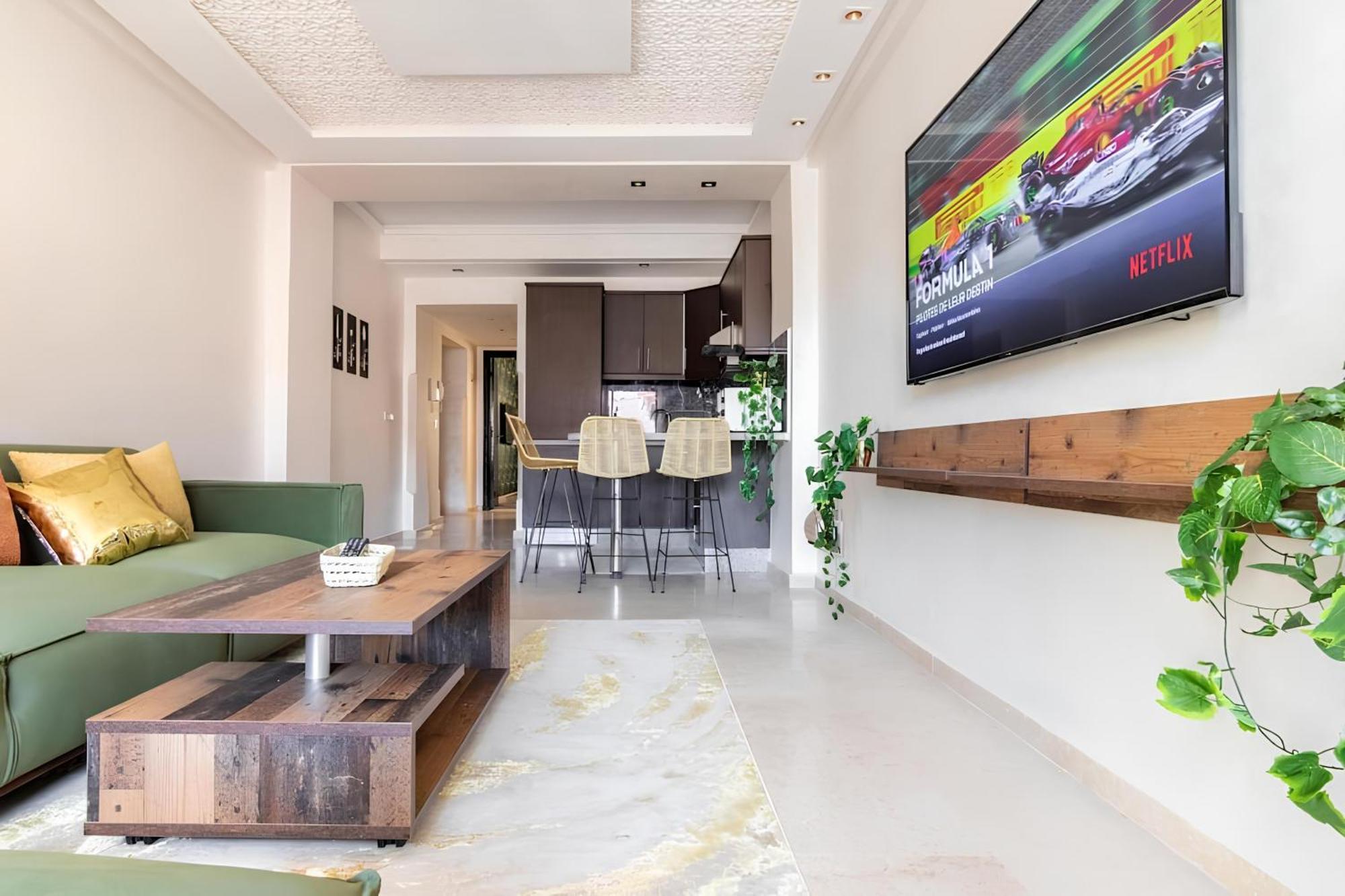 C-Appartement De Luxe Plein Centre De Gueliz Avec Piscine Parking Wifi Netflix Marrakesh Luaran gambar
